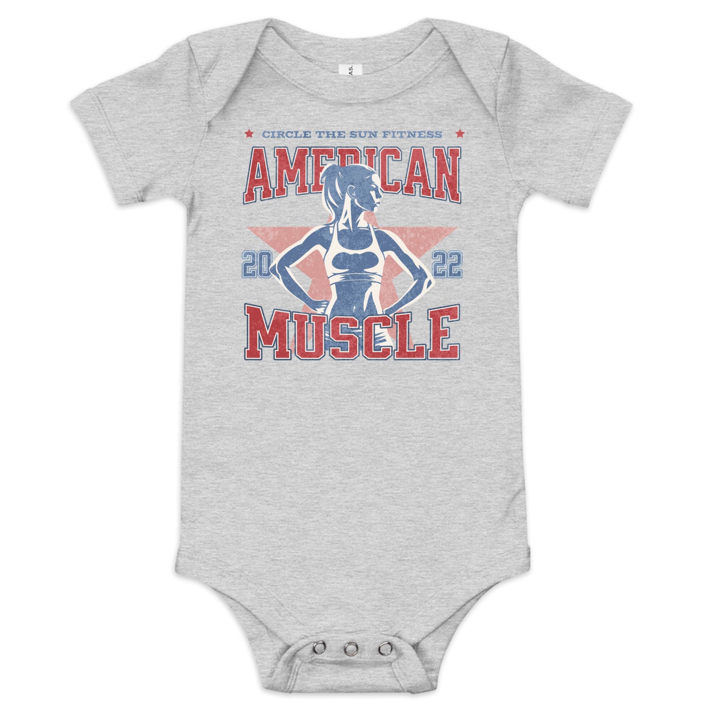 Baby Girl American Muscle Onesie