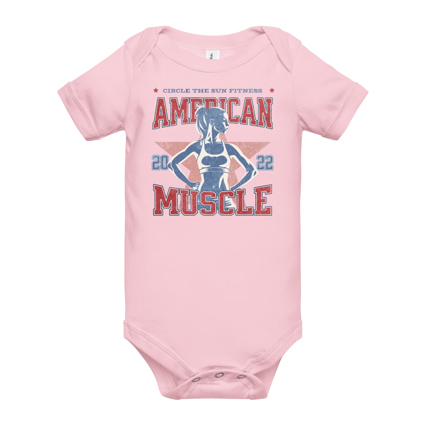 Baby Girl American Muscle Onesie
