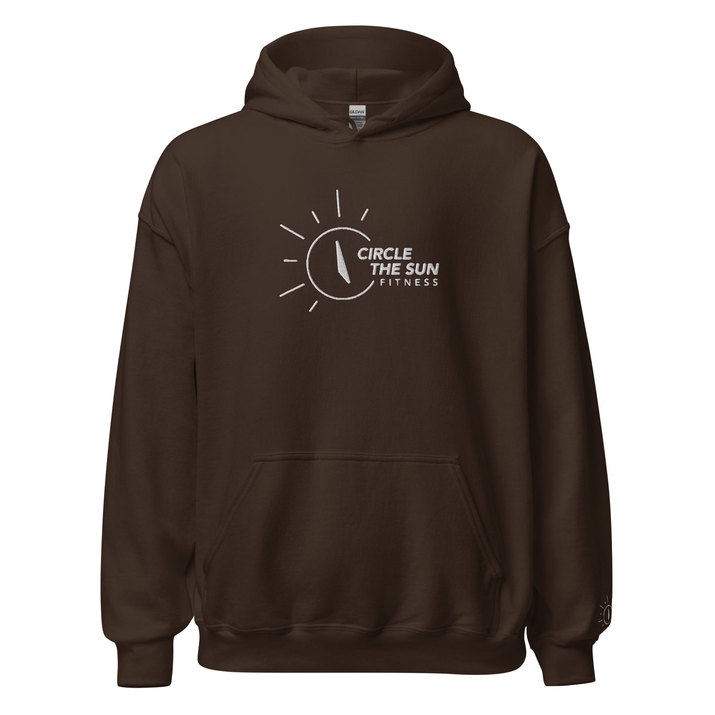 Heavy Blend Hoodie | Embroidered White