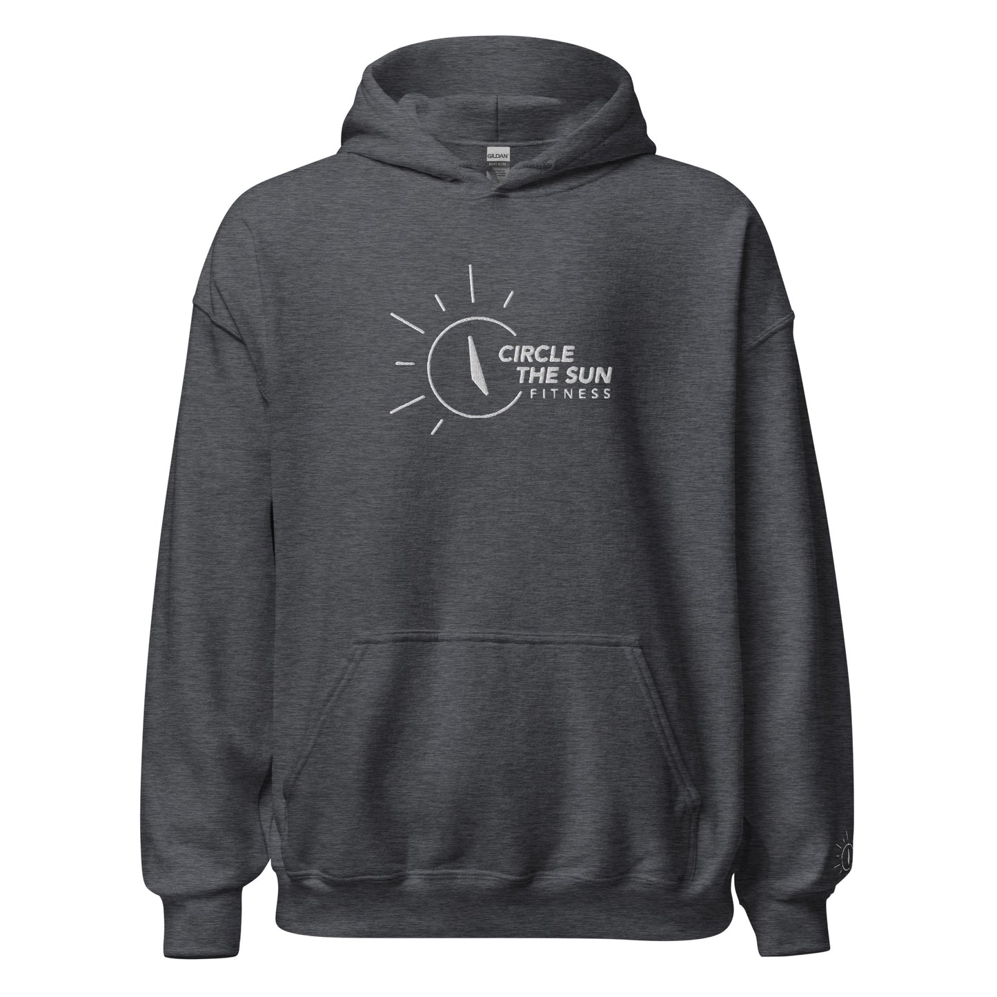 Heavy Blend Hoodie | Embroidered White