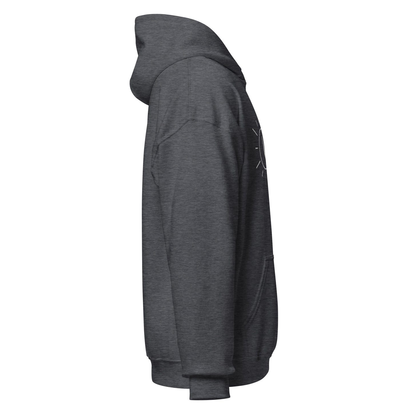 Heavy Blend Hoodie | Embroidered White