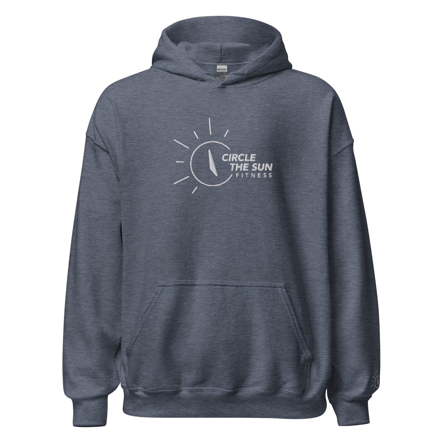 Heavy Blend Hoodie | Embroidered White