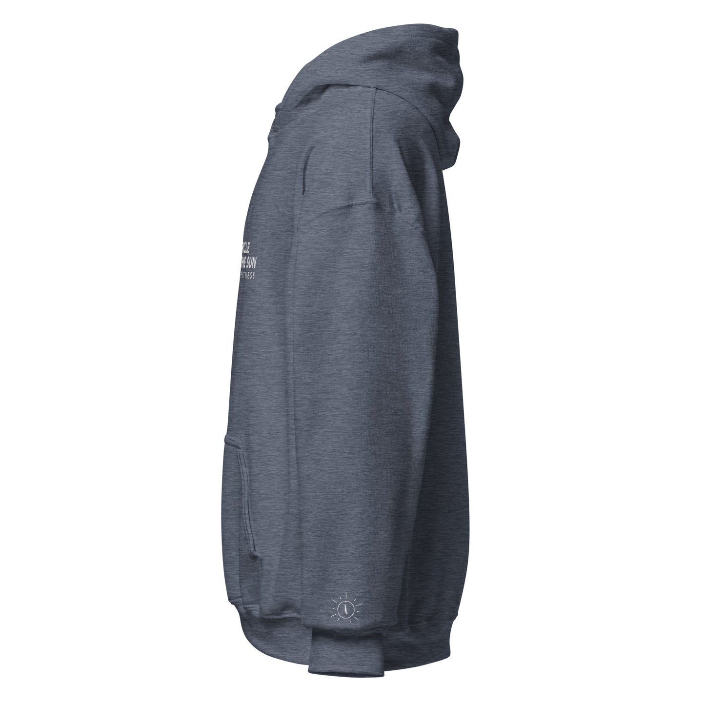 Heavy Blend Hoodie | Embroidered White