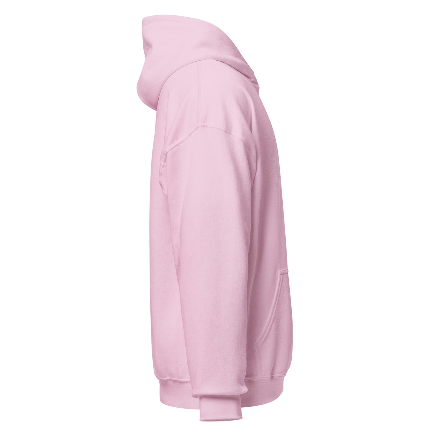 Heavy Blend Hoodie | Embroidered White