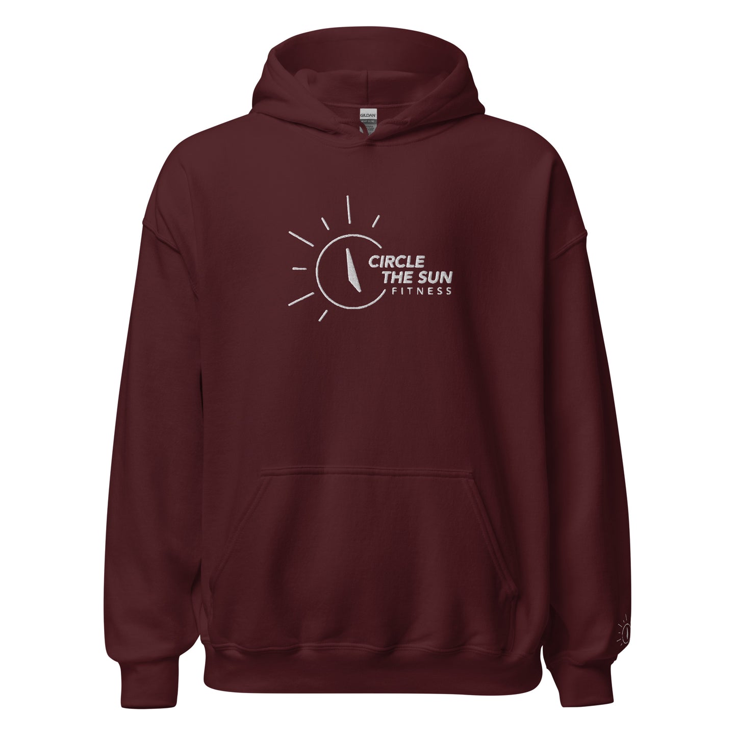 Heavy Blend Hoodie | Embroidered White
