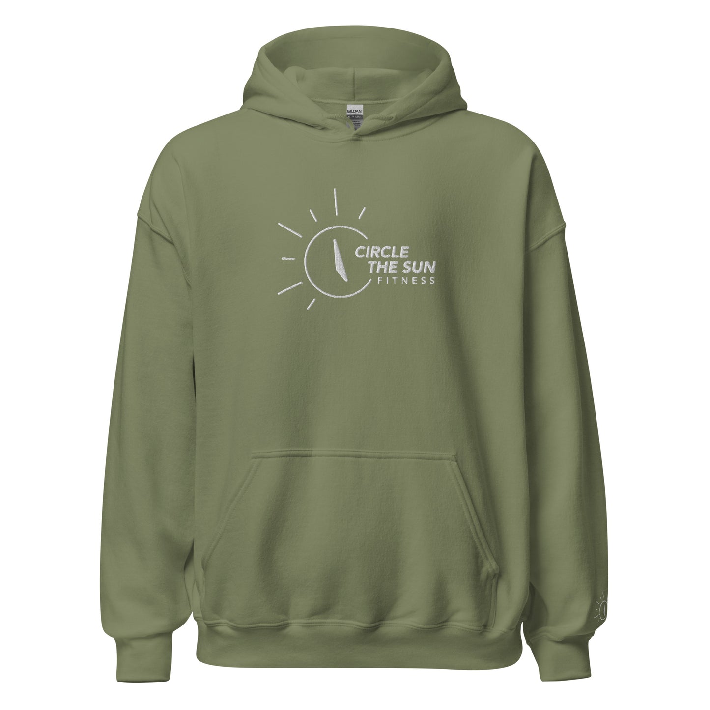 Heavy Blend Hoodie | Embroidered White