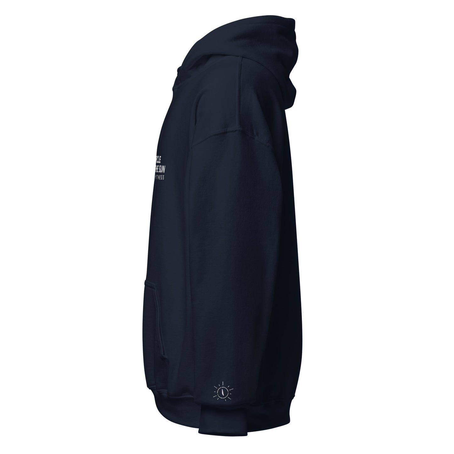 Heavy Blend Hoodie | Embroidered White