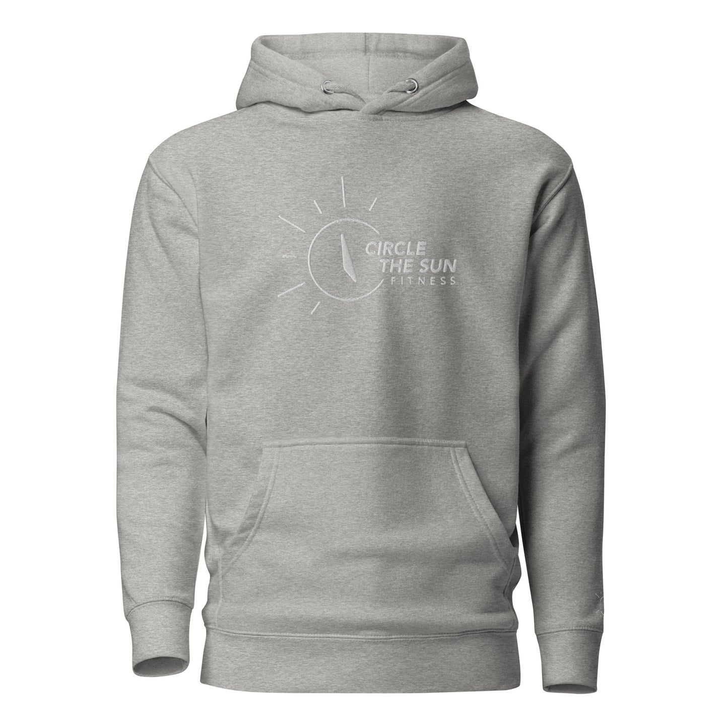 Premium Hoodie | Embroidered White