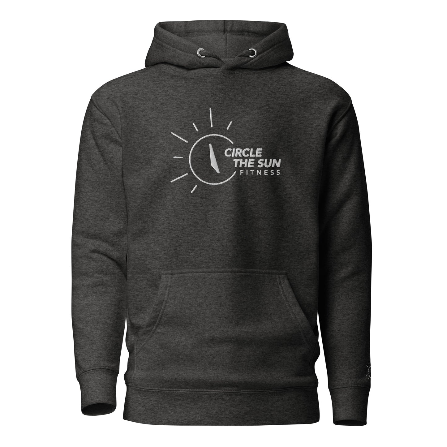 Premium Hoodie | Embroidered White