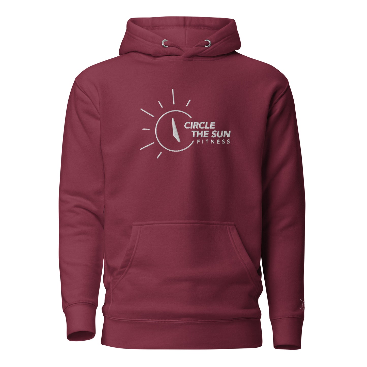 Premium Hoodie | Embroidered White