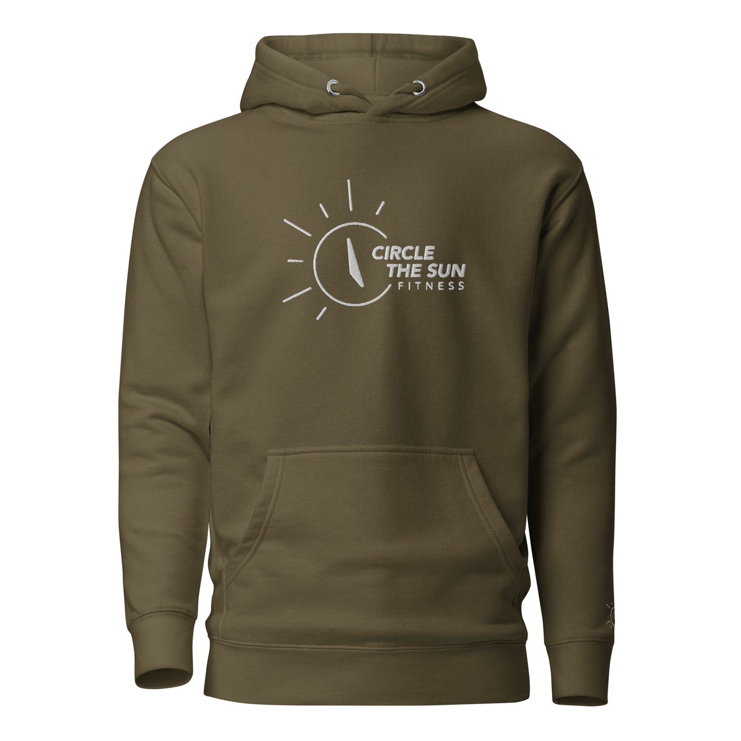 Premium Hoodie | Embroidered White