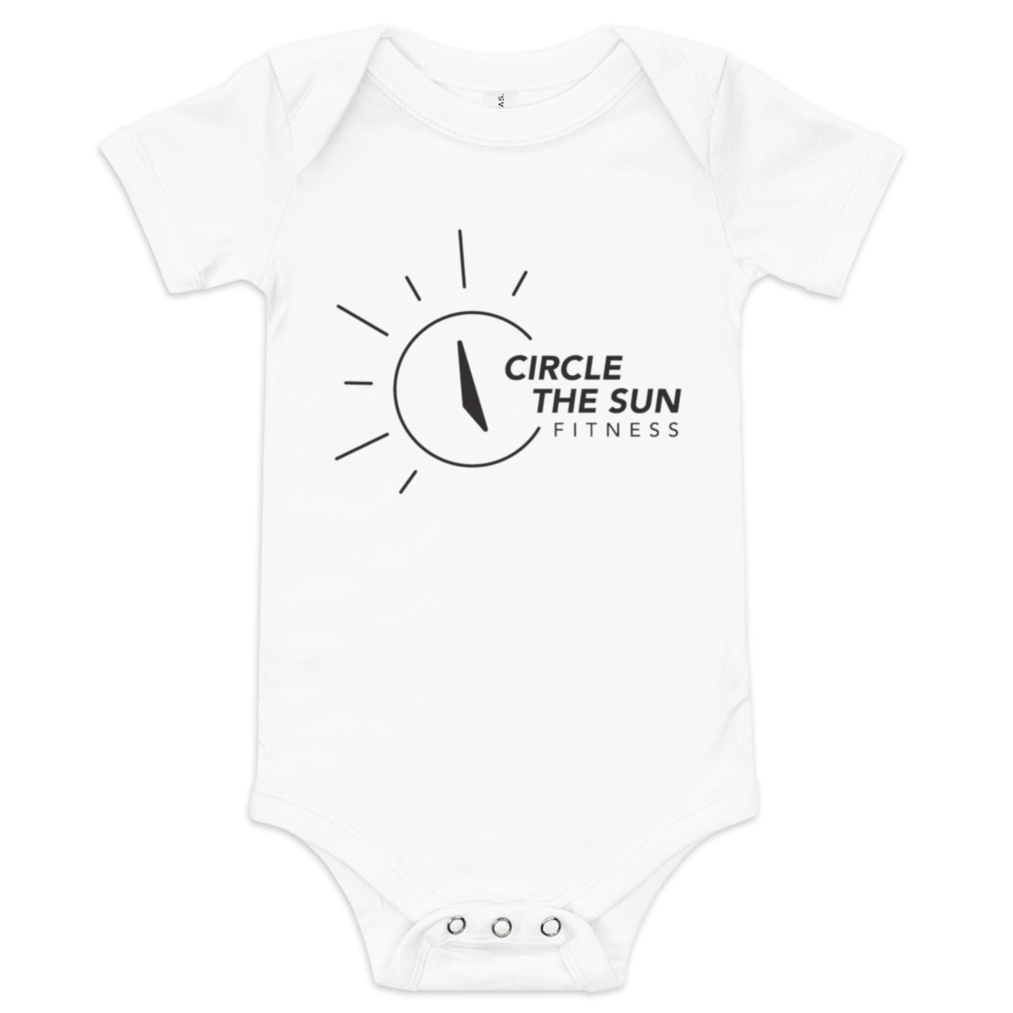 Short Sleeve Onesie | Black Logo