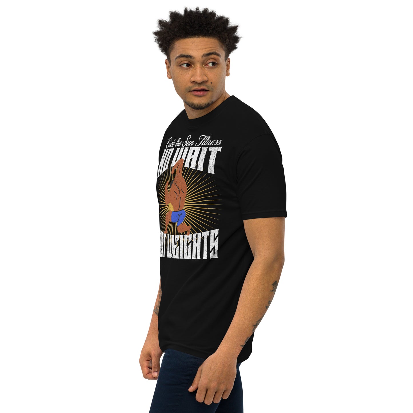 2EASY x CTS | No Wait Just Weights Men’s Premium Heavyweight Tee