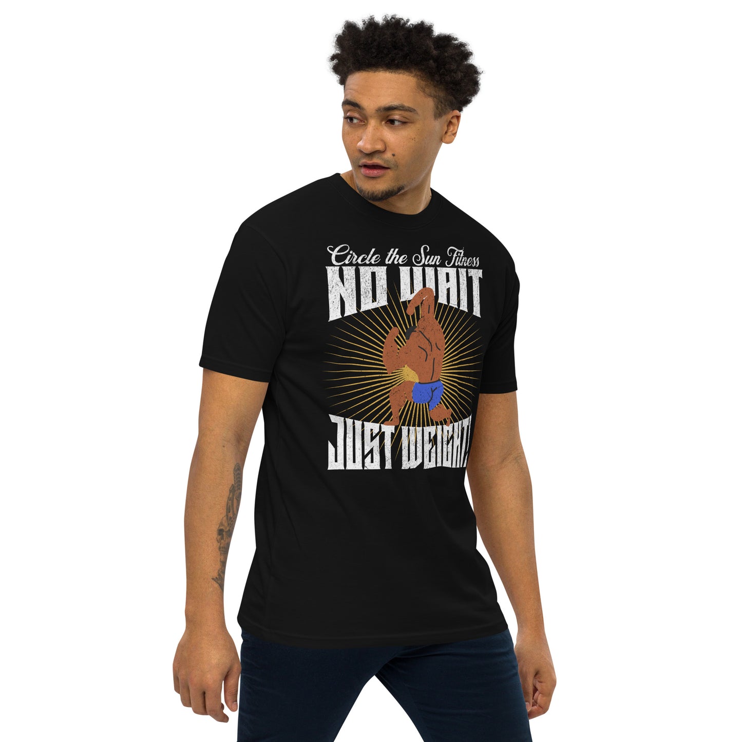 2EASY x CTS | No Wait Just Weights Men’s Premium Heavyweight Tee