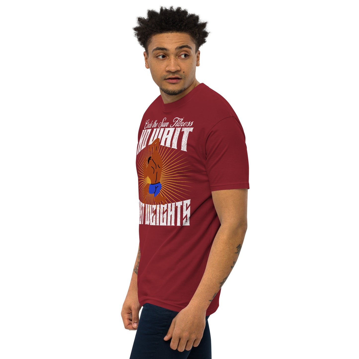 2EASY x CTS | No Wait Just Weights Men’s Premium Heavyweight Tee