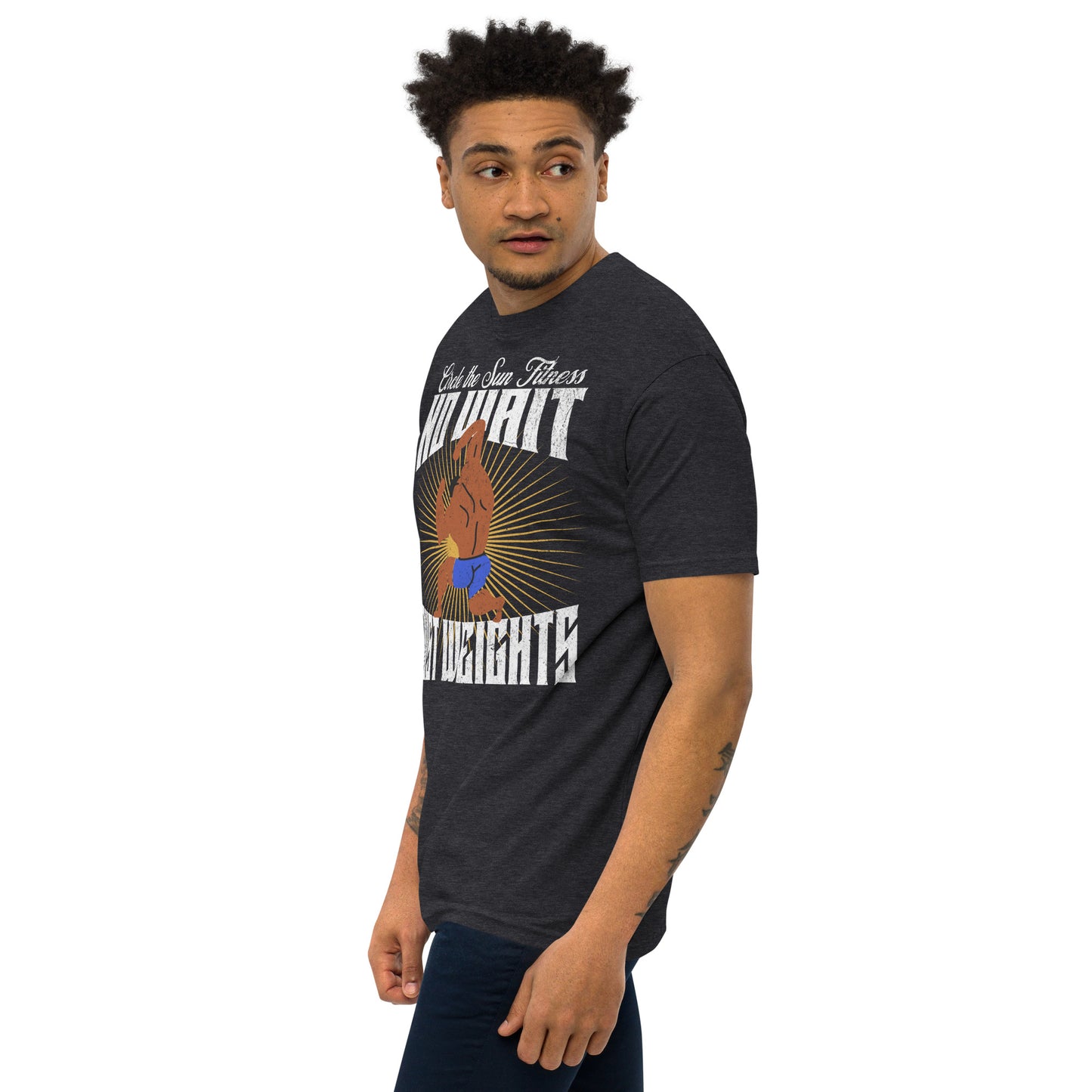 2EASY x CTS | No Wait Just Weights Men’s Premium Heavyweight Tee