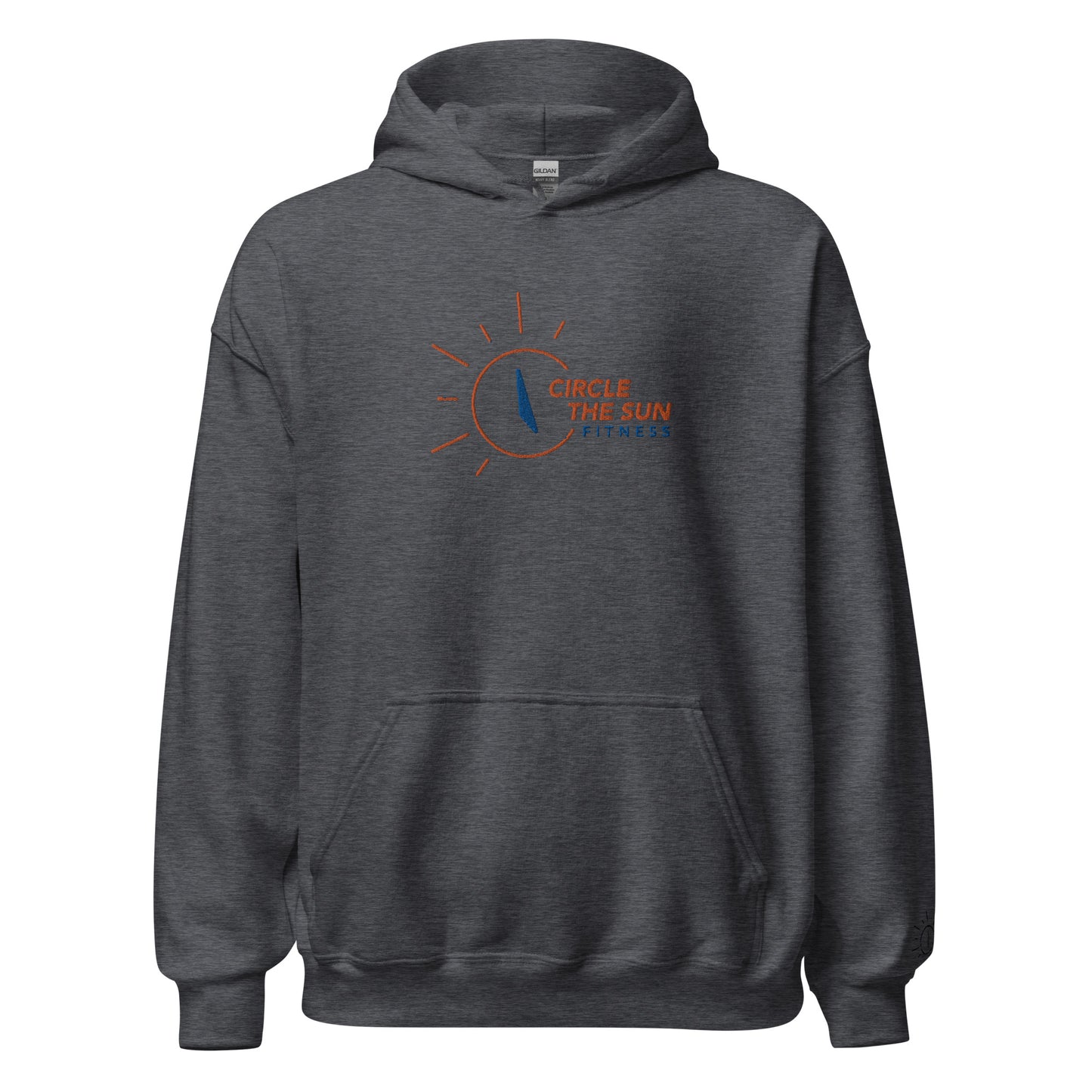 Heavy Blend Hoodie | Embroidered Orange