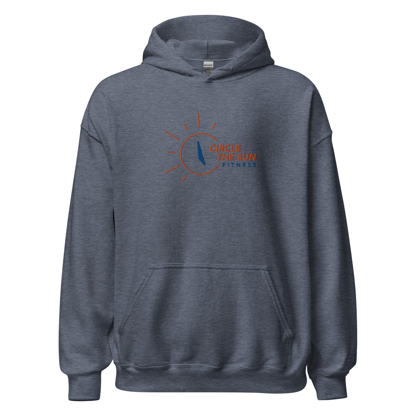 Heavy Blend Hoodie | Embroidered Orange