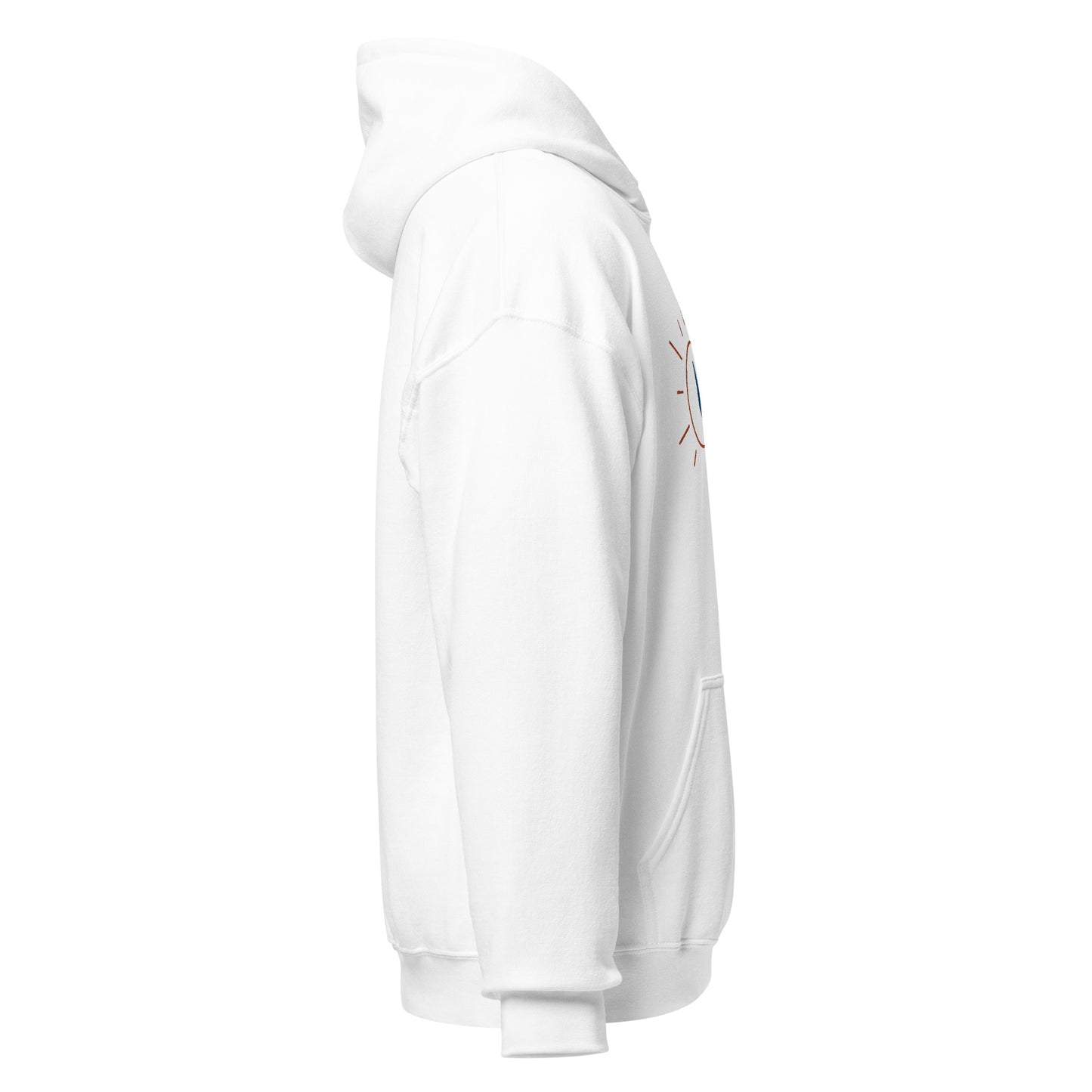 Heavy Blend Hoodie | Embroidered Orange